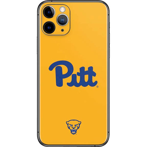 University of Pittsburgh Pitt Panthers Yellow iPhone 11 Pro Skin